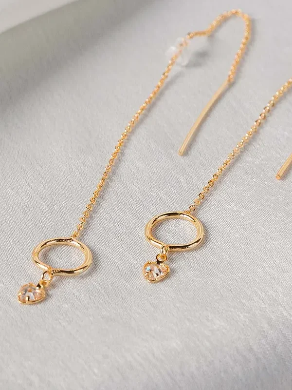 Threader Earrings Gold